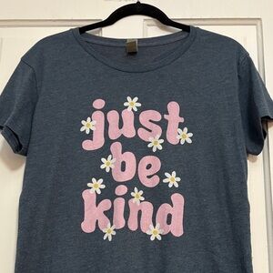 Navy 'Just Be Kind' Women's Tee